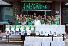 강화 불은면 새마을지도자회 홀몸 어르신 가정 쌀, 김치전달