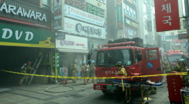 수원 로데오거리 화재진압