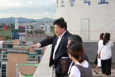 박재순 도의원, 수원 곡반중 안룡초 찾아 애로사항 청취