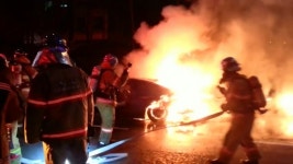 성남 분당서 달리던 BMW 승용차에 불…인명피해 없어