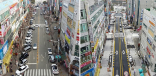 용인 기흥구청 앞 상업지역 걷고싶은 거리 조성