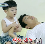 ‘슈퍼맨이 돌아왔다’ 대박이, 아빠 아픈 척에 폭풍눈물…‘번개파워’ 필살기