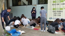 포천시자원봉사센터, 중ㆍ고대상, 환경사랑 EM흙공만들기 행사