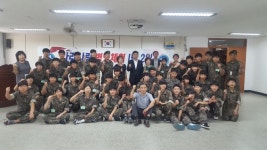 회천4동 주민자치위 옥정중 대상 나라사랑 병영체험 가져