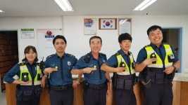 구리경찰서, 친절ㆍ경청 다짐 스마일 배지 패용 눈길
