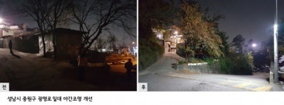 성남 중원구 광명로 134번길 일대 골목길 ‘안전 마을’로 탈바꿈
