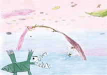 롯데갤러리 일산점, 다음달 8일까지 10살 제주소년 전이수 군의 첫 개인전 ‘우리는 모두 가족’ 열어