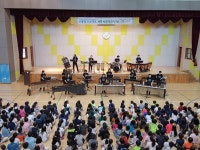 운유초교, 찾아가는 행복반올림 음악회 개최