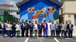 가평 설악면 공공청사 벽화 눈길