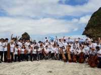 광복절 앞두고 독도에 울려 퍼진 ‘아리랑’…지적장애 학생들의 특별한 음악회