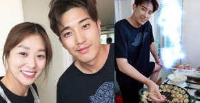 전 부치는 강서방…장신영♥강경준, 첫 추석 명절 공개