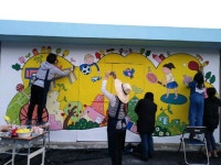가평마장초등학교, ‘학부모와 함께 벽화그리기’ 실시
