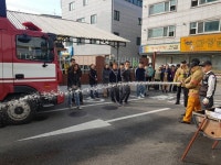 수원시 팔달구 인계동, 남부119안전센터와 합동소방훈련 실시