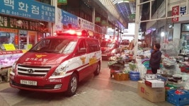 동두천소방서, 전통시장 소방통로 확보훈련 실시