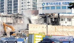 경기의료원 이천병원 증축 공사 비산먼지 풀풀