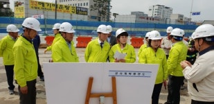 수원시의회 교통건설체육위, 권선 행정타운사거리 입체화 사업 등 공사현장 방문