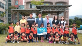양주 예인어린이집 6세아, 지역 어르신의 건강한 여름나기 위한 선풍기 기부