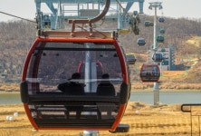 개통 앞둔 파주 임진각 평화 곤돌라 시범운행