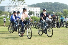 평택·오산시의회 주최 오산천~평택호까지 자전거도로 연결 기원 행사 성료