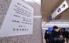 인천교통공사(산곡역-2호기) | [포토뉴스] 인천교통공사 코로나 확산방지 간헐적 운행단축 첫날