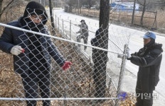 [포토뉴스] 아프리카돼지열병 울타리 설치