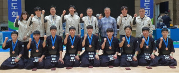 경기선발, 전국체전 검도 4강서 개최지 경북에 석패해 3위 입상