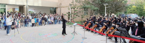 [꿈꾸는 경기교육] 등굣길 연주회로 코로나 블루 이겨요