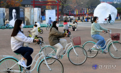 가을 화성행궁 자전거 [포토뉴스]