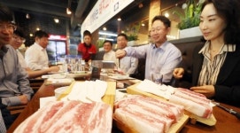 삼겹살에 소주 한 잔?…서민 음식 이젠 옛말