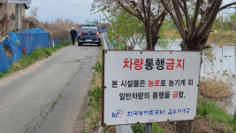 [현장, 그곳&] 차량 통행금지 농로에 차량 쌩쌩…보행자 안전 위협