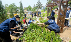 수원특례시 정원스쿨존 조성하는 학생들 [포토뉴스]