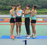 광주 경안중, 회장배중·고육상 여중부 1천600mR 금빛 질주