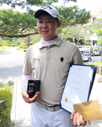 ‘유망주’ 안성현, 블루원배 주니어골프 정상 ‘홀인원’
