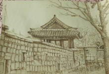 [PHOTO경기] 기억을 새겨 넣듯 그리는 인두화 꽃, 우드버닝