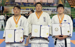 양평군청 원종훈·이승엽, 동해실업유도 男 +100㎏ 1·2위