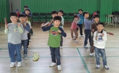 과천 청계초 학생들, 무한씽씽 학교생활체육클럽 탁구 참여