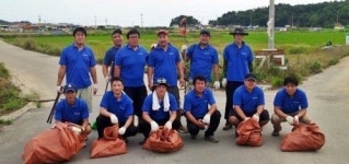 왕산청년회 대회장 청결은 우리가 지킨다
