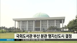 국회도서관 부산 분관 명지신도시 결정