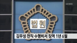김무성 전직 수행비서 징역 1년 6월