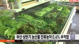 부산시 상반기 농산물 잔류농약 0.4% 부적합