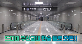 동해선 부산교대역-도시철도 환승 편리해진다
