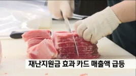 재난지원금 효과 카드 매출액 급등