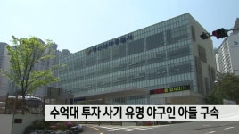 투자 사기로 수억 챙긴 유명 야구인 아들 구속