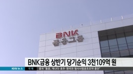 BNK금융 상반기 당기 순익 3천 109억원
