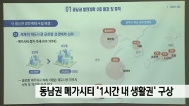동남권 메가시티 1시간 내 생활권 구상