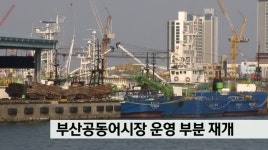 부산공동어시장 운영 부분 재개