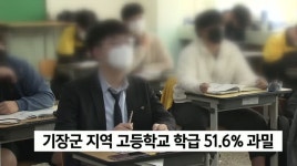 기장군 고등학교, 동래구 중학교 절반 넘게 과밀