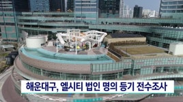 해운대구, 엘시티 법인 명의 등기 전수조사