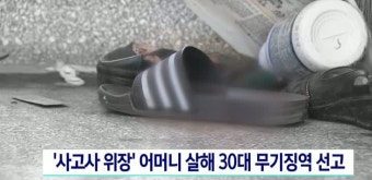 '사고사 위장' 어머니 살해한 30대 무기징역 선고