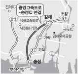 부산 신항~중앙고속도 지선 연결, 왕복 4차로 우회도로 신설 추진